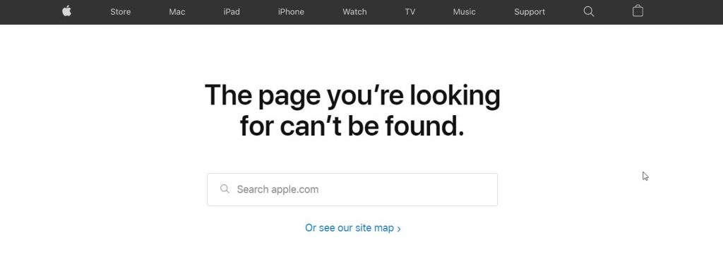 How To Customize Custom 404 Page in WordPress Apple 404 Page