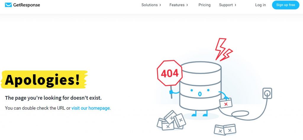 How To Customize Custom 404 Page in WordPress Getresponse 404 Page