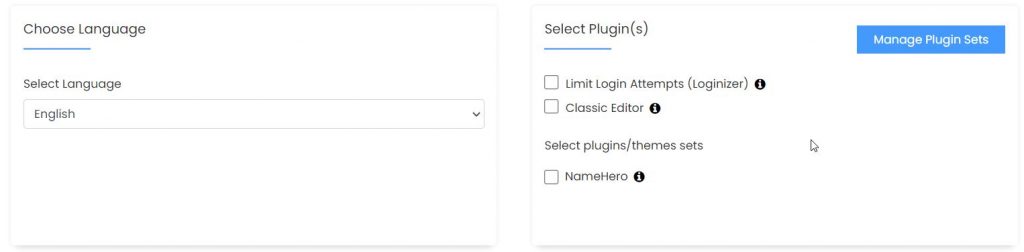 Language and Plugins