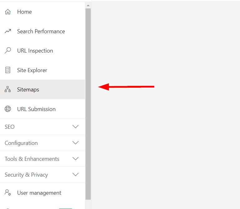 Sitemaps in Bing Webmaster Tools