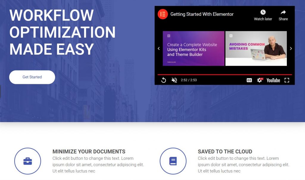WordPress Selected Template