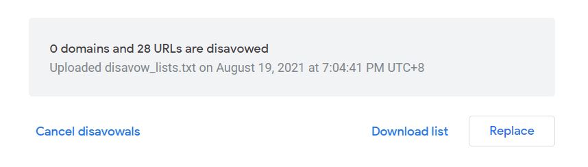 uploaded remove lists