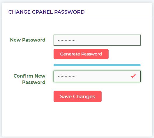 Change Cpanel Password