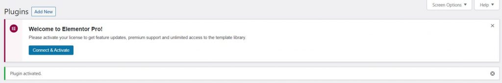 Elementor Activated 1