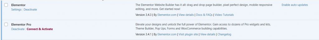 Elementor Activated 2