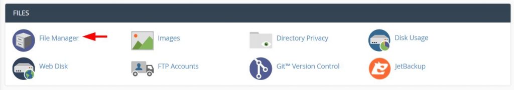 File Manager in Cpanel